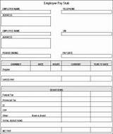 Photos of Blank Payroll Check Template