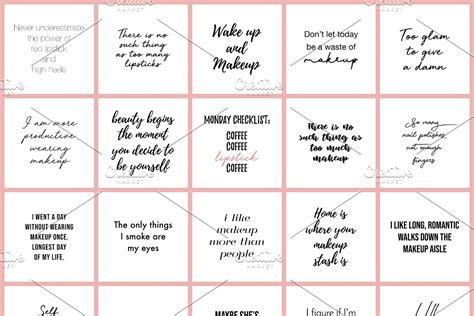 25 Beauty Quotes Instagram Pack Creative Instagram Templates