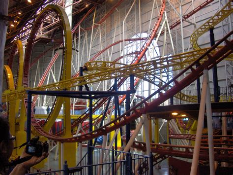 Tangled Web Of Roller Coasters At The West Edmonton Mall Canada Travel