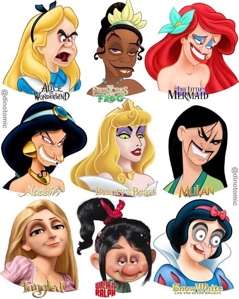 Disney Princesses And Villains Face Swap Disney Princess Fan Art