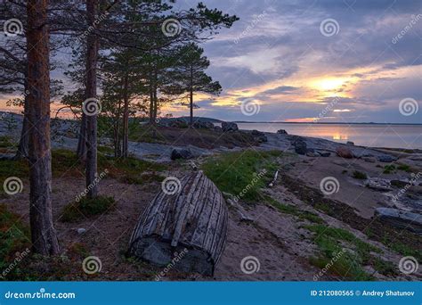 Sunset At The North Sea Islands Summer Stock Image Image Of Sand