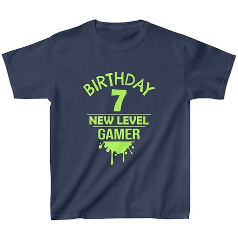 7th Birthday Boy Shirt 7 Year Old Birthday Shirt Gamer Shirt Birthday