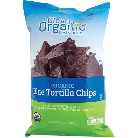 clearly organic organic blue tortilla chips 12 oz instacart