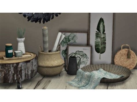 Natural Deco Set By Pinkbox Anye The Sims 4 Download Simsdomination