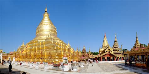 Pagode Shwezigon Létincelante Temples Pagode Shwezigon Bagan