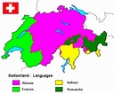 Idiomas Suiza Mapa