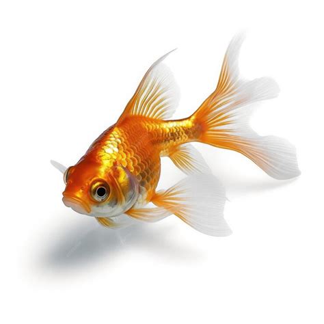 Premium Ai Image Goldfish With Mermaid Tail