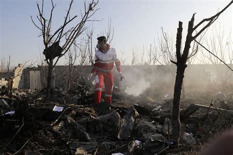 Iran Plane Crash Ukraine Airlines Jet Slams Into Ground Near Tehran