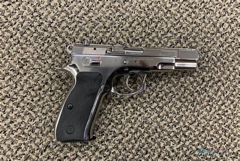 Cz 75b 9mm High Polish Stainless 46 Inch Bbl For Sale