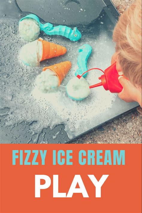 Stem Activity Fizzy Ice Cream Play Preschool Outdoor Activities Gross Motor Activities
