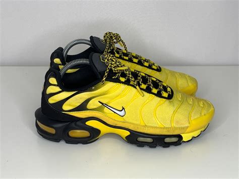 Nike Air Max Plus Tn Frequency Pack Yellow Black White Mens Av7940 700