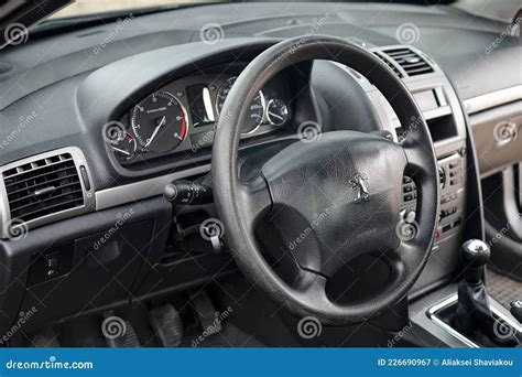 Berlin April 2014 Peugeot 407 2003 2010 Sedan Pre Facelift Interior