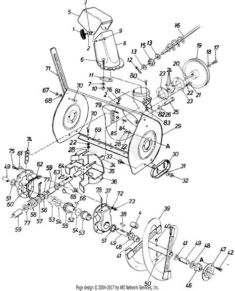 Mtd 828 Snopro 4048a812 1329 318 841 101 1988 Parts Diagram For