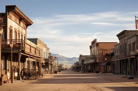 Premium Ai Image Old Western Town Concept