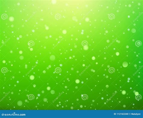Green Abstract Light Spots Bokeh Seamless Pattern Vector Stock Vector