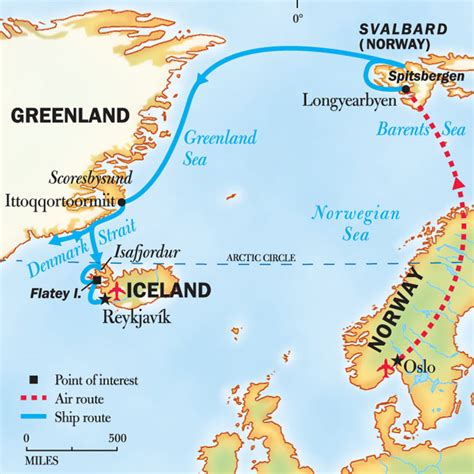 Svalbard Iceland And Greenlands East Coast