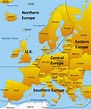 Northern Europe Map Showing Iconic Tourist Attractions