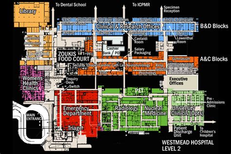 Westmead Hospital Map Color 2018