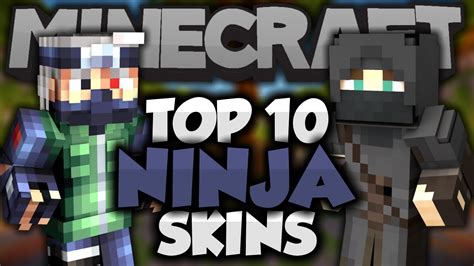 Top 10 Minecraft Ninja Skins Best Minecraft Skins Youtube