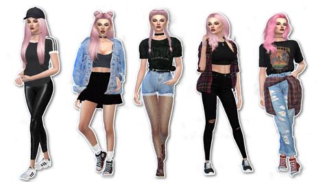 Sims 4 Soft Grunge Lookbookhiii I Saw Some1 On Yt That Had This Style