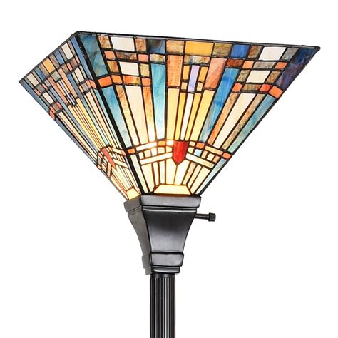 Tiffany Torchiere Floor Lampstained Glass Lamp Shade