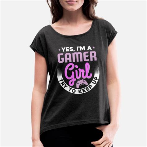 Gamer Girl T Shirts Unique Designs Spreadshirt