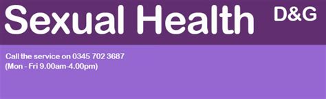 Sexual Health Dumfries And Galloway Health And Social Care