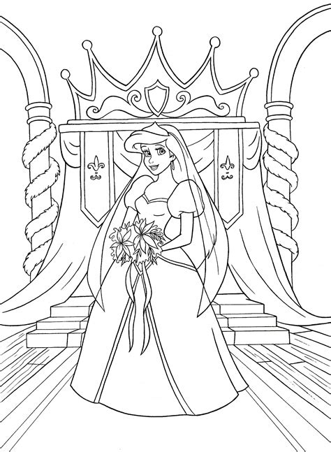 Disney Princess Characters Coloring Pages