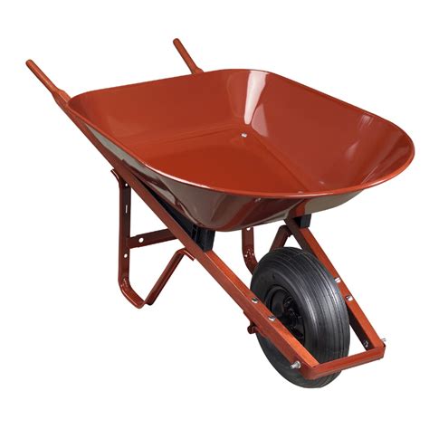 True Temper® 4 Cu Ft Steel Wheelbarrow At