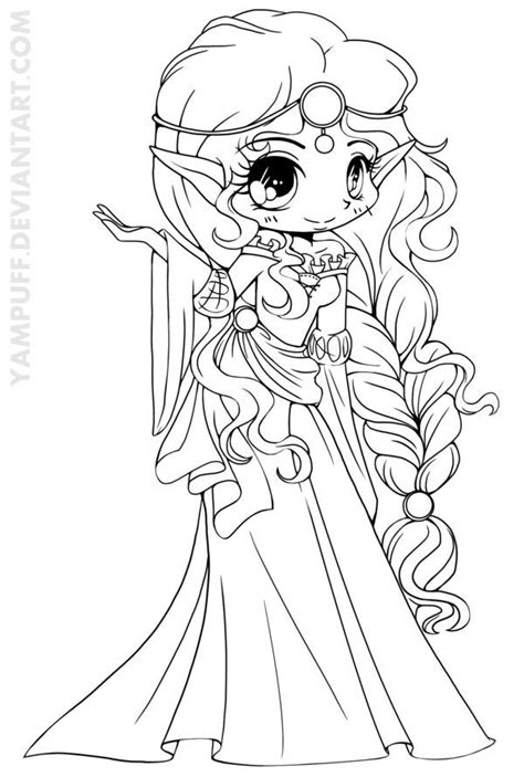 Fadc Afc B A Dd F Chibi Coloring Pages Princess Coloring Pages