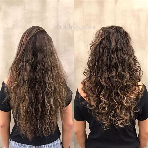 Perm Hairstyle For Long Hair Long Layered Curly Hair Ombre Curly Hair