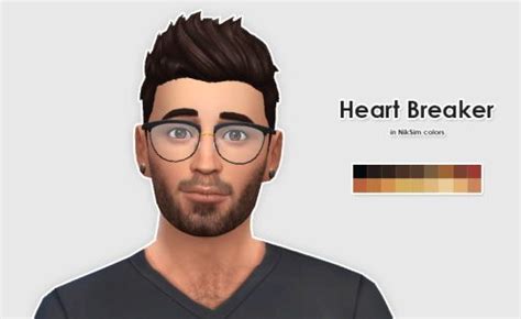 Ellesmea Lumialoversims Heart Breaker Hairstyle Recolors Sims 4