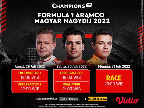 Jadwal Lengkap F1 Gp Hungaria 2022 Akhir Pekan Ini Vidio