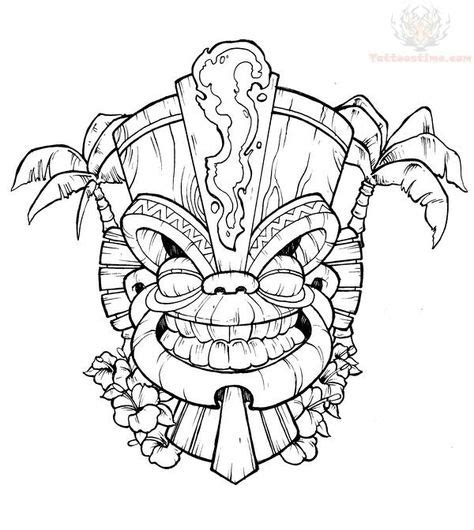 Die 27 Besten Bilder Von Tiki Tiki Maske Zeichnungen Und Tiki Tattoo
