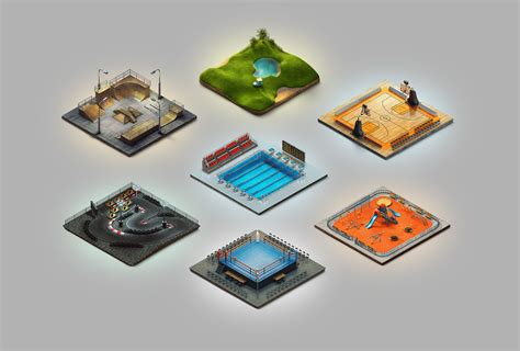 Miniature Playgrounds On Behance