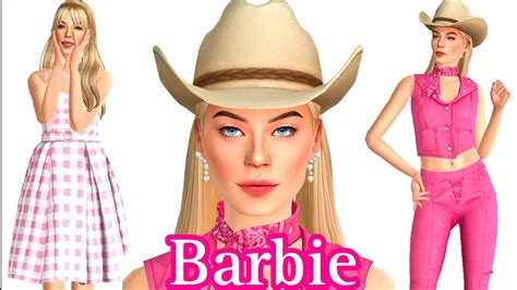 Sims 4 Cas Margot Robbie As Barbie Cc List And Sim Download Youtube