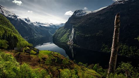 Wallpaper Landscape Mountains Lake Water Nature Fjord Valley