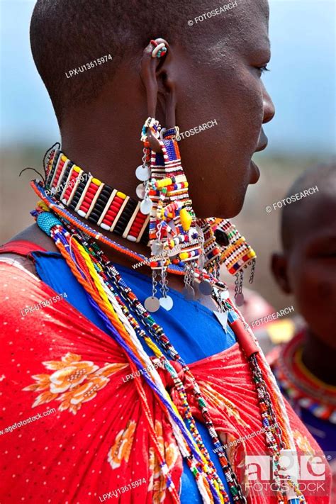 Masai African Maasai Kenya Amboseli Nilote Africa Stock Photo