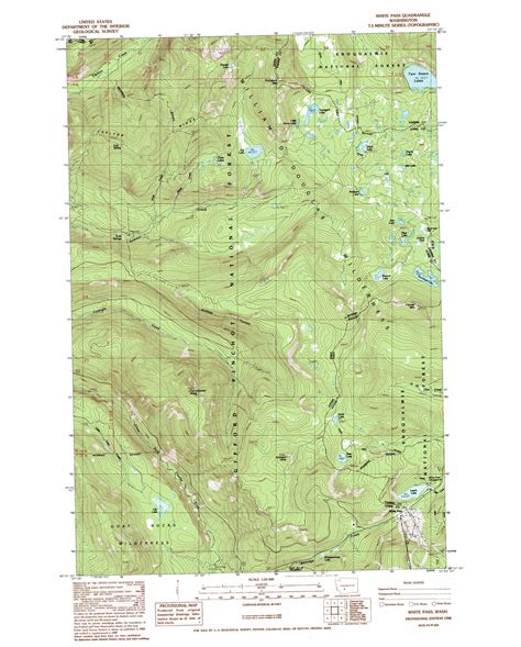 White Pass Topographic Map Wa Usgs Topo Quad 46121f4