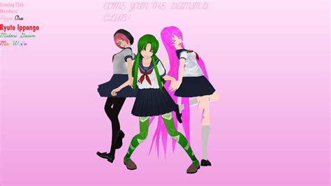 Mmd X Yandere Simulator Gaming Club By Mmdvince On Deviantart