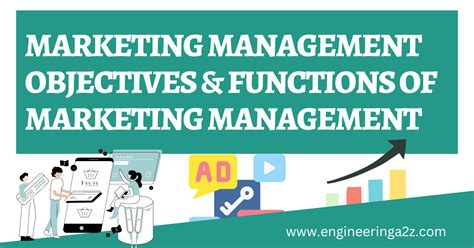 Marketing Management Objectives And Functions Of Marketing