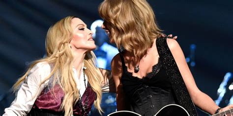Madonna And Taylor Swift Perform Together Wear Matching Lingerie
