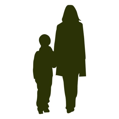 Mother Son Silhouette Transparent Png And Svg Vector File