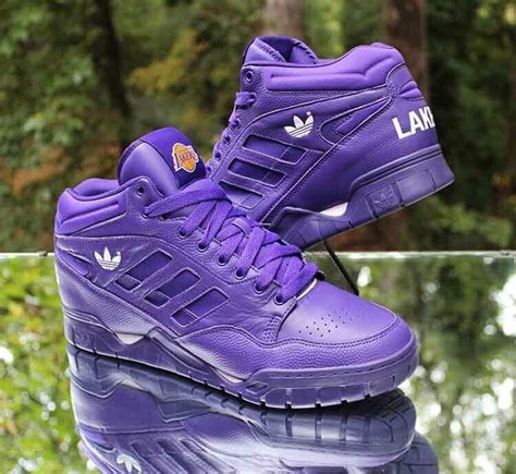 Adidas Originals Phantom Ii Mid Lakers Mens Size 12 Purple White