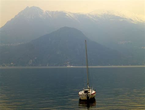 Sky And Lake Merging Into One At At Varenna Lake Como