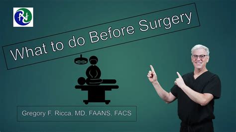 Dr Riccas Routine Preoperative Instructions Youtube