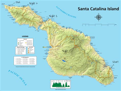 Trans Catalina Trail Backpacking Guide Hiking Trip Hiking Map Catalina