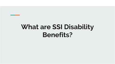 Ppt What Are Ssi Disability Benefits Powerpoint Presentation Free