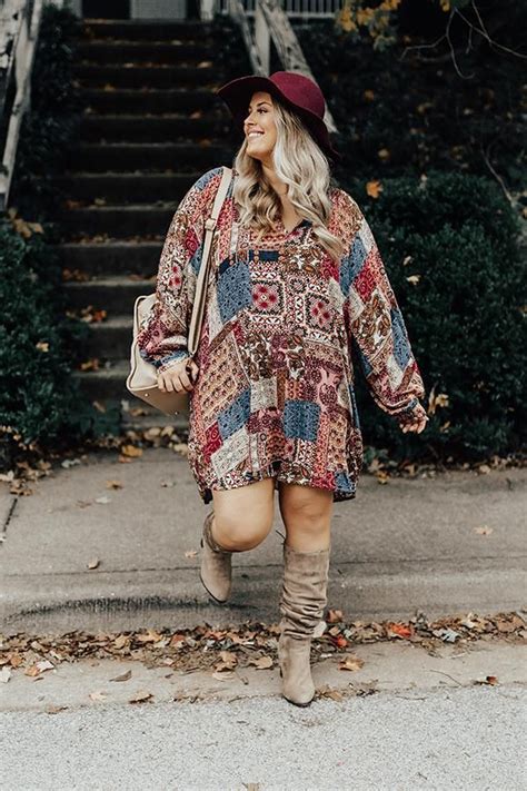 Laughing Until Midnight Shift Dress In Pink Bohemian Fall Outfits