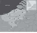 Map of the medieval county of Flanders (Nele Van Gemert, Flanders ...